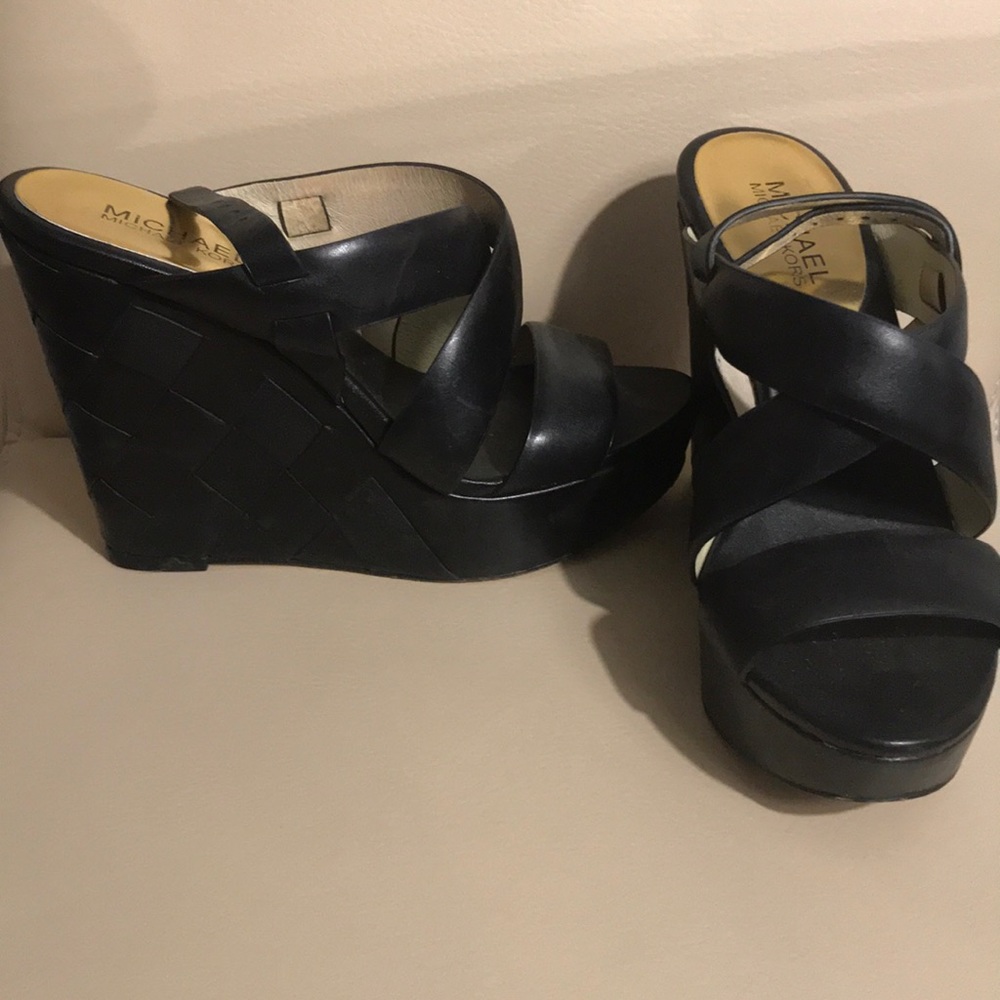 Michael Michael Kors Black Wedges